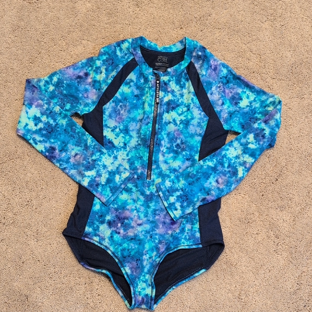 Cat & Jack Blue and Purple Tie-Dye Kids Bodysuit